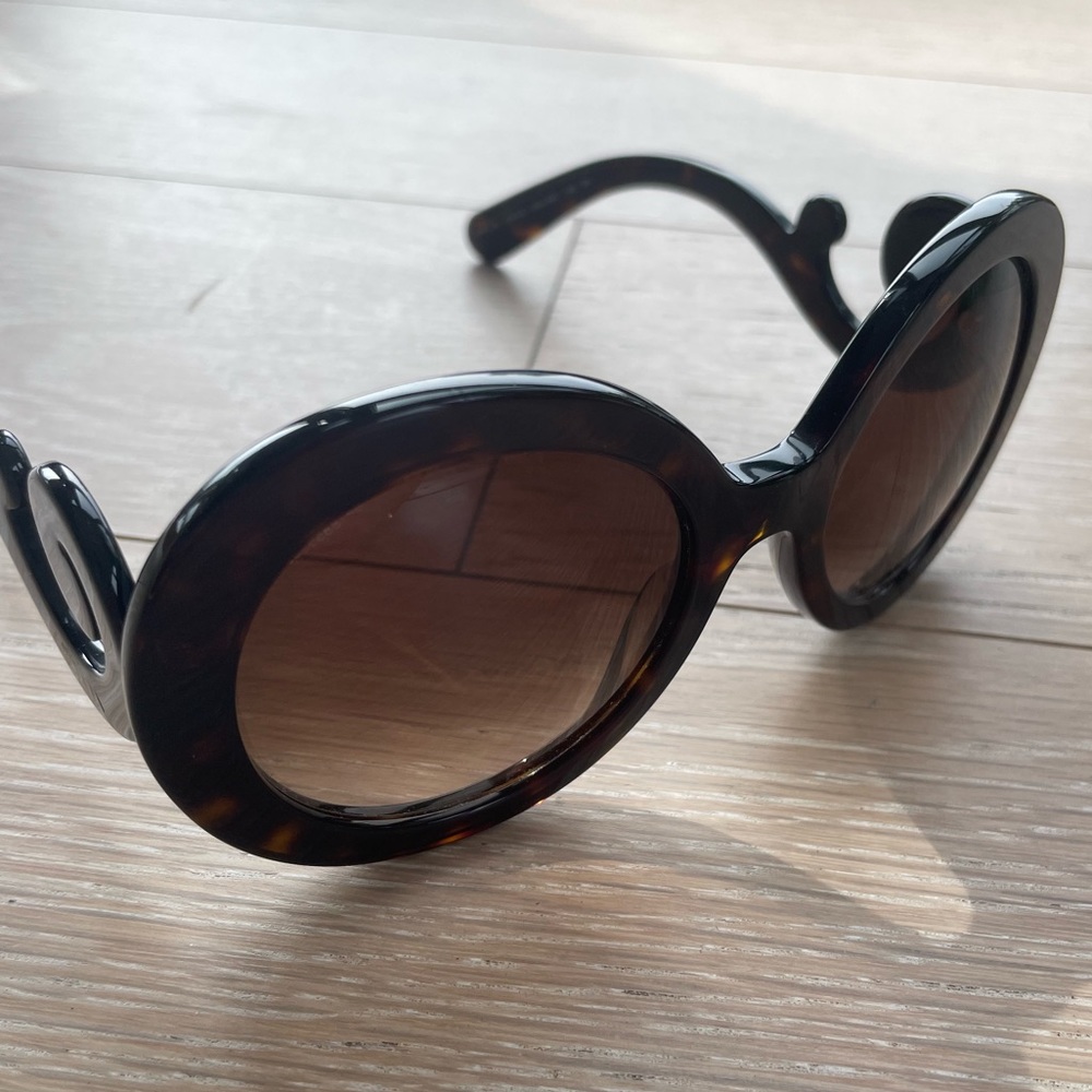 Dark Tortoiseshell Prada Sunglasses - image 5
